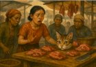 Video-Potongan-Kepala-Kucing-di-Pasar-Sepanjang,-Begini-Respon-Polisi