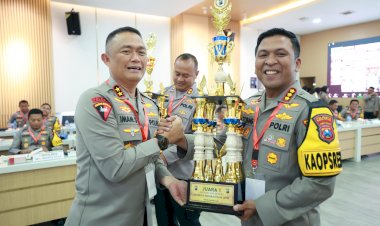 Sukses-Gelar-Operasi-Lilin-Semeru-2023,-Polresta-Sidoarjo-Sabet-Penghargaan-dari-Kapolda-Jatim