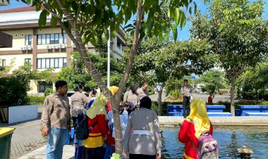 Taman-dan-Kolam,-Tunjang-Kenyamanan-di-Mako-Polresta-Sidoarjo