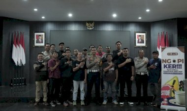 'Ngopi-Ker’-Bersama-Awak-Media,-Polresta-Malang-Kota-Bahas-Solusi-Atasi-Balap-Liar