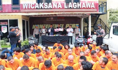 Jelang-Hari-Raya-Idul-Fitri-1445-H-Polres-Tanjungperak-Berhasil-Ungkap-55-Kasus-60-Tersangka-Diamankan