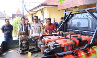 Respon-Cepat,-Polisi-Berhasil-Amankan-Lima-Tersangka-Komplotan-Pencuri-Diesel-di-Ngawi