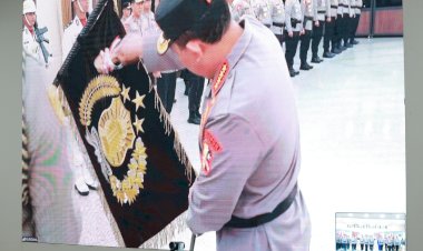 Polda-Jawa-Timur-Ikuti-Upacara-Pemuliaan-Nilai---nilai-Luhur-Tribrata-Sambut-Hari-Bhayangkara-ke--79